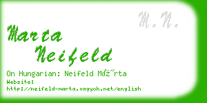 marta neifeld business card